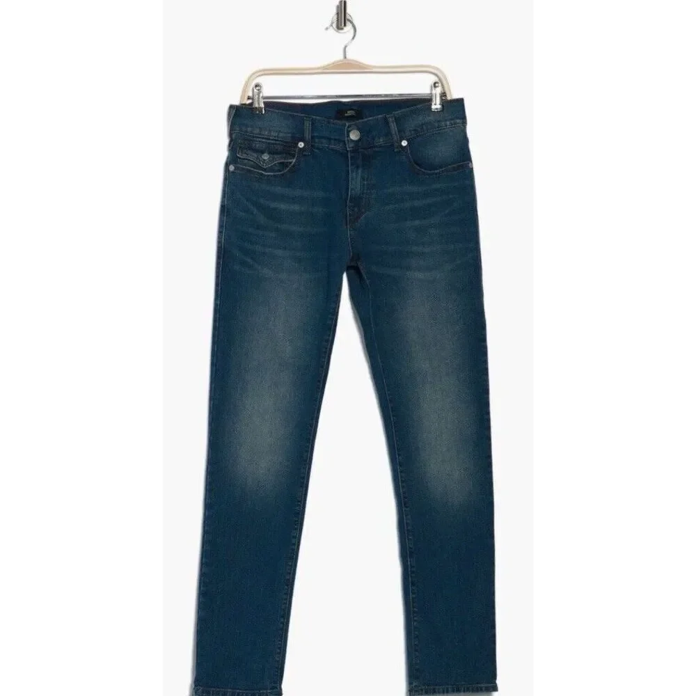 New $159 True Religion ROCCO FLAP Relaxed Skinny JEANS‎ 700062 Medium Harvest 33
